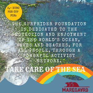 ENAMEL CUP  | TAKE CARE OF THE SEA - ESPRESSO